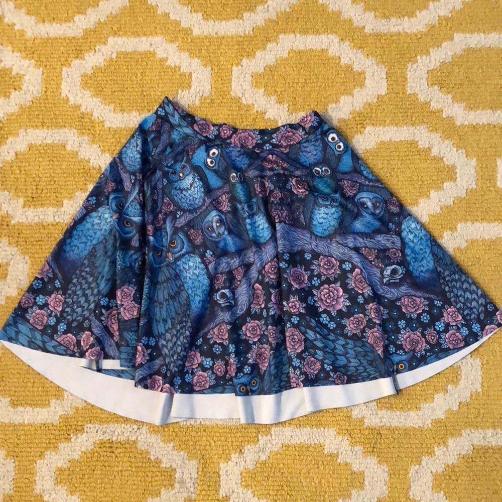 Blackmilk owl skater skirt